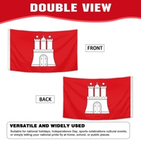 Drapeau en polyester de qualité supérieure pour la vente en gros, 3x5ft (90x150cm), bannière politique allemande pour les campagnes, anti-plis
