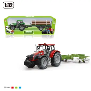 2022 Novel Style 1:32 Maßstab Trägheit Harvester Kids Farm Traktor Spielzeug zu verkaufen