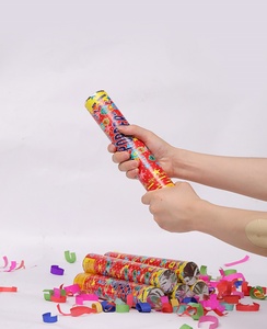 Ruotare la maniglia per sparare la vibrante di cerimonia nuziale colorato confetti cannone in aria Biodegradabile partito popper - Product Image 5