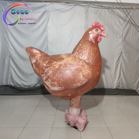 Déguisement Adulte Sauter costume Cosplay Fête Gonflable Coq poule cocu costume de poulet