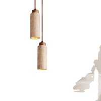 Prix d'usine avantageux, luminaire suspendu Wabi Sabi, lustres en travertin, luminaires suspendus modernes pour la maison