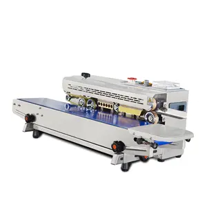 DBF 900W Automatic Continuous Band Sealer Packing Machine For Line Production Plastic Bags Sealing With Favorable Price Quality