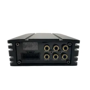 Amplificador de áudio para carro AndeSing com DSP e bluetooth chassi de alumínio 120W plug and play de 6 canais