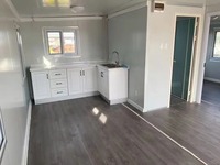 Maison conteneur pliable extensible de 20 pieds, préfabriquée, avec cuisine et salle de bain, résistante au froid, pour usage agricole et bureautique