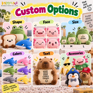 Jouets en peluche mignons et originaux, personnalisés avec des thèmes de mèmes émotionnels, pour les cadeaux tendance en vente au détail, sur les réseaux sociaux, les collections de fêtes et les offres promotionnelles - Product Image 3