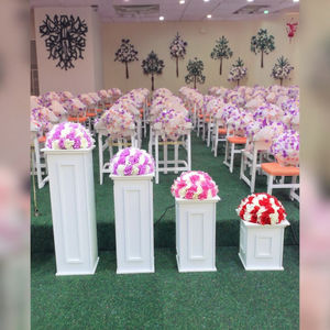 Hiện Đại Trắng PVC Roman cột vuông đạo cụ cho đám cưới bên vòm hình tổ chức sự kiện trang trí tiệc cơ sở hiển thị đám cưới - Product Image 3