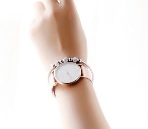 Mode Lisse En Acier Inoxydable Plaqué Or Perle Ronde <span class=keywords><strong>Bracelet</strong></span> Zircon Diamant <span class=keywords><strong>Bracelet</strong></span> <span class=keywords><strong>Bracelet</strong></span> pour Femmes Bijoux - Product Image 3