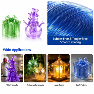 Filamento PETG de Alta Resistencia 1.75mm 1kg, Consumibles Transparentes para Impresora 3D PETG con Tolerancia de ±0.02mm para Piezas Funcionales - Product Image 6