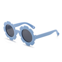 Gafas de Sol Polarizadas para Bebés con Diseño de Flores, Correa Ajustable, Lentes de PC, Marco de Plástico, para Recién Nacidos, Niños y Niñas