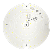 Module LED 20W sans scintillement 60LED 6000K IP20 avec capteur de mouvement 5-6m 220V AC PCB rond en aluminium pour plafonniers