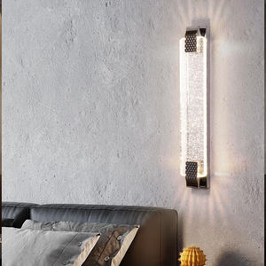 モダンな高級LEDクリスタルウォールランプ、新しくアップグレードされた亜鉛合金製、自宅の寝室、廊下の装飾、インテリアLEDクリスタルウォールライト - Product Image 5