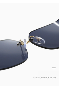 Nuovi Occhiali da Sole di Lusso Senza Montatura Quadrati Stile Y2K con Basso MOQ - Product Image 5