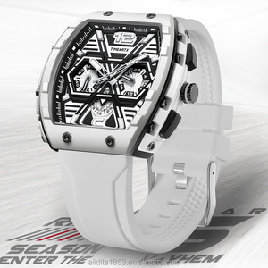 Reloj de Cuarzo Luminoso Multifunción TIMEARTX para Hombre, con Espejos Curvos y Diseño de Barril de Vino - Product Image 6