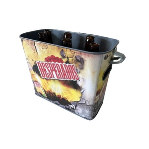 Cubo Metálico Rectangular <span class=keywords><strong>SOL</strong></span> de 6L con Asas, Cubo para Hielo y Cerveza con Abrebotellas - Product Image 5