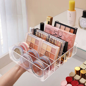 7 sezioni organizzatore moderno per la tavolozza dei cosmetici per il trucco moderno cassetto per vanità da banco con Palette per ombretti - Product Image 3