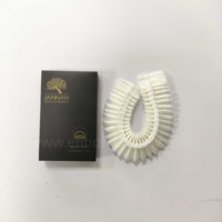 Kit d'articles de toilette jetables pour hôtel – Peigne, bonnet de douche, kit dentaire – Matériau écologique en paille de blé, série couleur foncée, luxe 5 étoiles