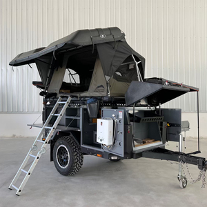 25 nouveau camping familial tout-terrain standard australien petite remorque de voyage en aluminium de luxe <span class=keywords><strong>lit</strong></span> de camping RV avec cuisine - Product Image 5