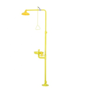 Stazione di Lavaggio Oculare di Emergenza in Acciaio Inox Composito con Ugelli Autopulenti Soluzione di Sicurezza <span class=keywords><strong>B2B</strong></span> per Laboratori e Luoghi di Lavoro - Product Image 1