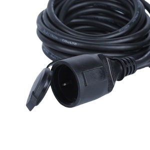 ปลั๊กพร้อมเต้ารับ 1 ช่อง สายเคเบิล PVC กันน้ำ IP44 230V สายดินมาตรฐาน สำหรับใช้งานกลางแจ้ง - Product Image 4
