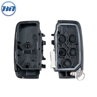 Étui de clé télécommande en aluminium blanc avec 5 boutons, pour Land Rover Range Rover LR4, Sport Evoque, coque de clé de voiture