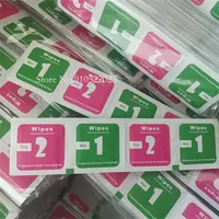 Ukuran besar 1 + 2 tisu basah kering kain pembersih alat untuk kaca antigores pelindung layar Film untuk semua ponsel kamera tablet