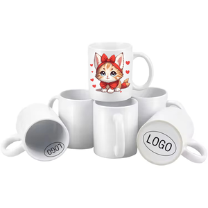 Tasse à café en céramique blanche de 11 oz du fabricant <span class=keywords><strong>BestSub</strong></span> de haute qualité, vierge de sublimation, passe au micro-ondes - Product Image 5