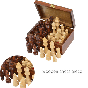 Piezas de Ajedrez <span class=keywords><strong>Staunton</strong></span> No.6 de 2022, Caja de Madera, Rey de 3.9 Pulgadas - Product Image 4