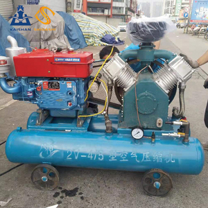 Nuovo Compressore d'Aria a Vite Portatile a Doppio Serbatoio con Motore e Pompa Diesel Raffreddati ad Aria per Cantieri Edili - Product Image 2