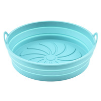 Chuju nouveauté pot réutilisable de qualité alimentaire pliant friteuse à air doublures en silicone facile à nettoyer tapis Airfryer