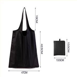 Bolsa de Compras Plegable Reutilizable de Poliéster para Supermercado, Color Amarillo Medio ISO MY4759, Personalizada al por Mayor, Impermeable, con Diseño de Letras - Product Image 4