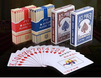 Haute qualité Double face quatre couleurs impression Pvc 63*88mm étanche cartes à jouer Poker