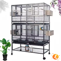 Cages à oiseaux en fil métallique empilables sur mesure ODM&OEM pour perroquets, canaris et volailles – Grandes cages d'élevage