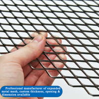 Panel de Malla Metálica Expandida de Acero Inoxidable/Galvanizado en Caliente con Aberturas en Forma de Diamante para Cercas de Seguridad y Muros Perimetrales de Pasarelas
