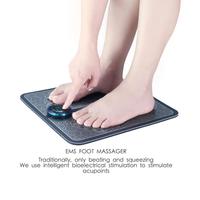Appareil électrique ems shiatsu santé tens pieds, épurateur et mollet jambes masseur tapis outils pad machine