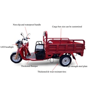 Kit de Motocicleta Eléctrica Personalizada de <span class=keywords><strong>3</strong></span> <span class=keywords><strong>Ruedas</strong></span>, 60V 1000W 1500W, Triciclo de Carga Resistente para Adultos Sin Licencia - Product Image 2