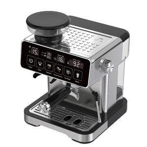 Machine à café Anbolife 0,4 L avec réservoir à lait, écran numérique, 240 V, expresso, latte, cappuccino, avec moulin à café conique intégré, 20 bars - Product Image 2