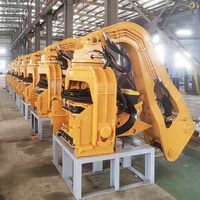 Martillo Vibratorio Hidráulico KN150 de Alta Frecuencia Montado en Excavadora para Construcción, Hincado de Pilotes, Estacas de Lámina y Tubulares