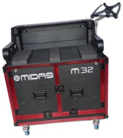 Flight case robuste en aluminium pour console de mixage numérique M32, avec système de levage rétractable facile, directement de l'usine