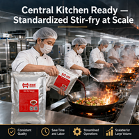 Sauce pour faire sauter le porc au chili dans un wok |   Produit prêt à l'emploi de qualité restaurant, disponible en fût/sachet/sac, durée de conservation de 12 mois