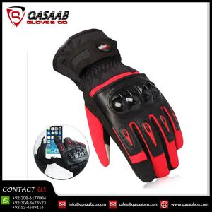Gants de moto en cuir coupe-vent respirants avec écran tactile vêtements de sport de protection pour moto grande taille - Product Image 2