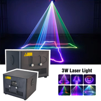 Laser Animasi Profesional 3W Full-color, Proyektor Laser Garis Galvanometer Pemindaian Kecepatan Tinggi, Cocok untuk DJ Disko