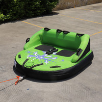 FDS Tubes remorquables pour 2 personnes pour la navigation de plaisance, tube gonflable pour sports nautiques avec dossier pour hommes et femmes Lake Beach Fun