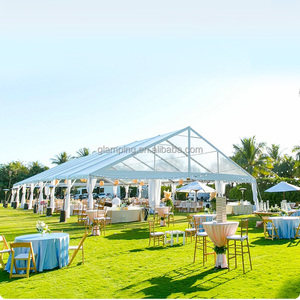 Tente de mariage transparente en PVC, tente de fête extérieure en aluminium, longue durée de vie, tente de mariage Galeria avec chaises et tables - Product Image 2