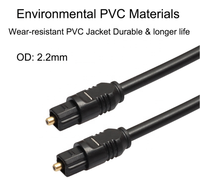 Kabel Audio Optik Digital Awet, Kabel Audio Serat Lapis Emas Toslink 1M 1.5M 2M 3 M 5M 10M SPDIF MD DVD
