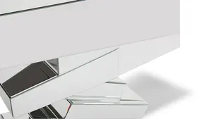 Mobiletto Consolle Stretto da Ingresso Moderno di <span class=keywords><strong>Ispirazione</strong></span> Francese Argentato con Specchi - Product Image 6