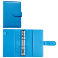 En gros Budget Classeur Macaron Couleur PU Cuir Cahier Portable A5 A6 Classeur 6 Anneaux Journal Cahier Budget Classeur