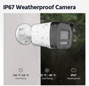 กล้องวงจรปิดแบบกระสุน 8MP POE IP67 ระบบ 4 ตัว พร้อมเครื่องบันทึก NVR 4 ช่อง รองรับฮาร์ดดิสก์ ตรวจจับคนและยานพาหนะ ไฟคู่อัจฉริยะ จัดส่งฟรีในสหรัฐอเมริกา - Product Image 2