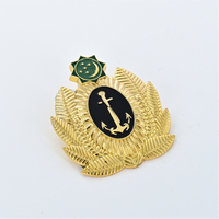 Pin Bros Logam Berkualitas Tinggi Logo Kustom Pabrik, Lencana Pin Kerah Pakistan, Patch Lencana Bahu untuk Seragam Petugas Blazer