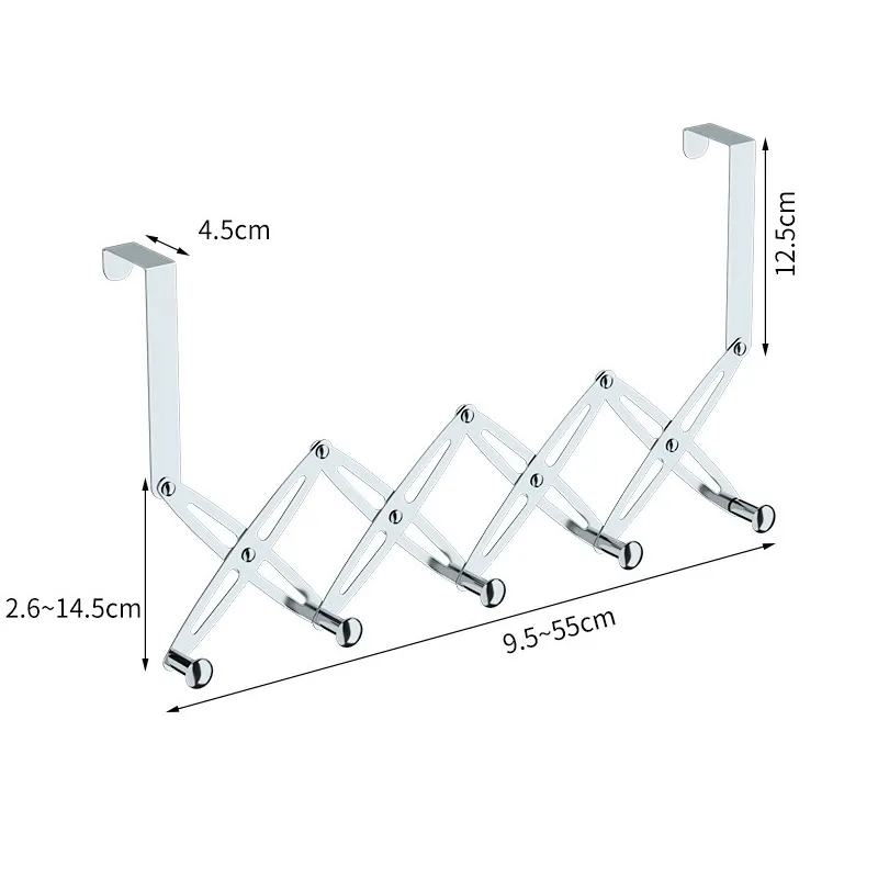 Über der Tür Großhandel Hintertür 2 Farben Schlafzimmer Tür Haken Rack