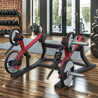 Machine à Squats et à Lunge à Charge Libre, Appareil Commercial d'Entraînement des Jambes pour Quadricipèdes, Fessiers, Ischio-jambiers, Bras, Poitrine et Dos, Équipement de Gymnastique Sûr